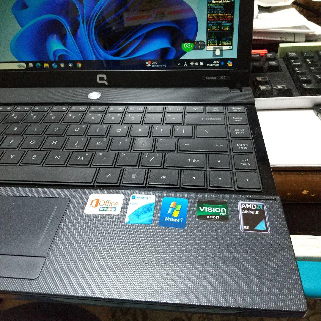HP　13.3インチノートPC　Compaq325　中古良品Win11即使用可