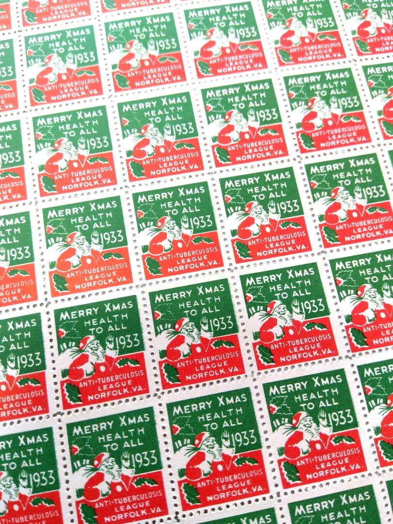 1933年 ビンテージクリスマスシール　ジャンクジャーナル　蚤の市　紙モノ　希少