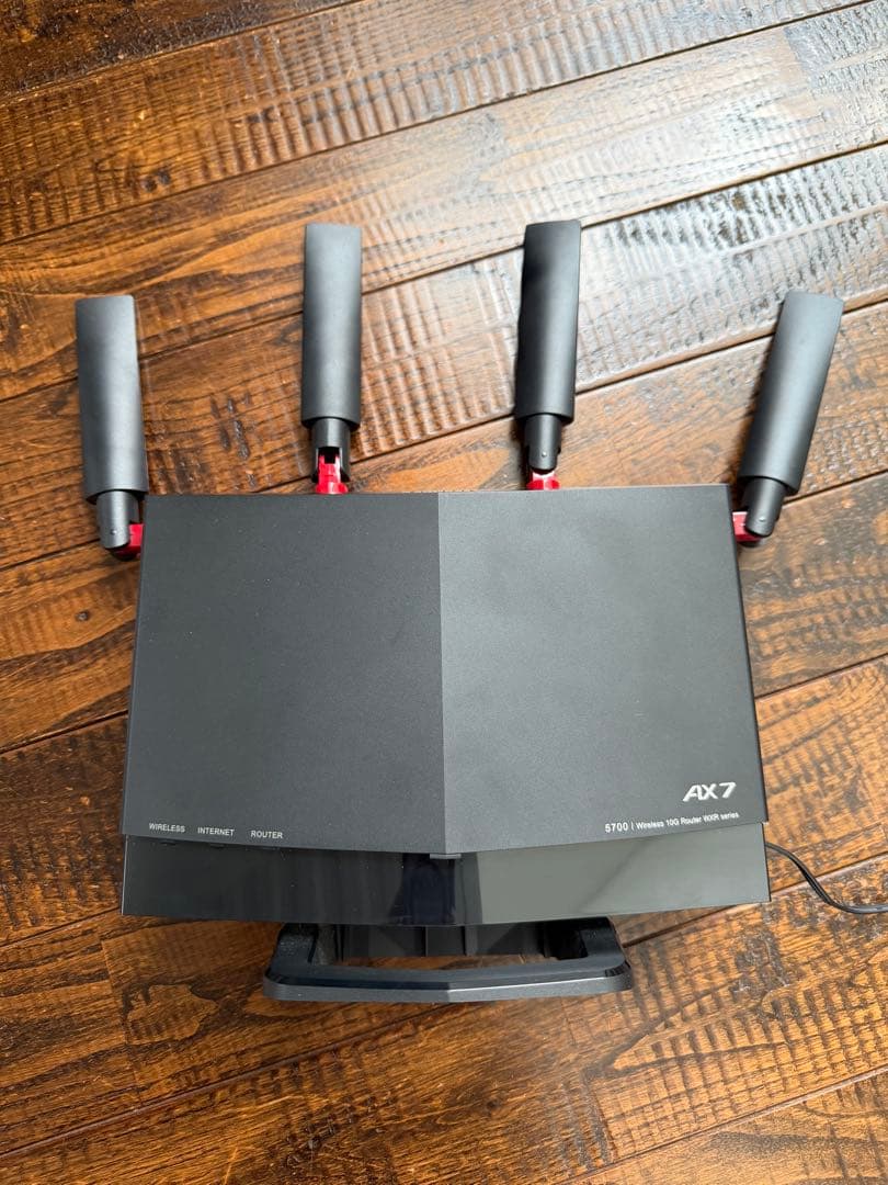 BUFFALO AX7 無線LANルーター4本アンテナ WXR-5700AX7S