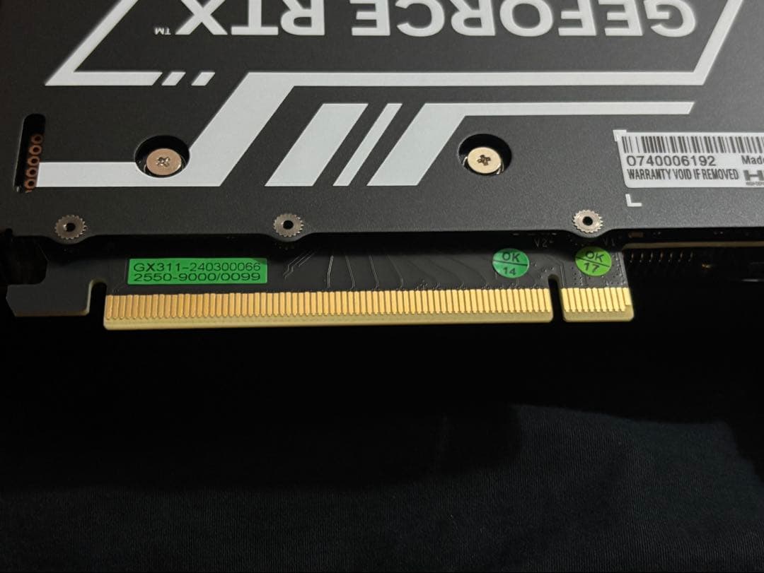 【動作確認済み】RTX 4060 Ti 8GB（GEFORCE） GPU