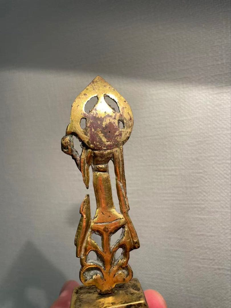 古美術品 唐時代　金銅仏立像