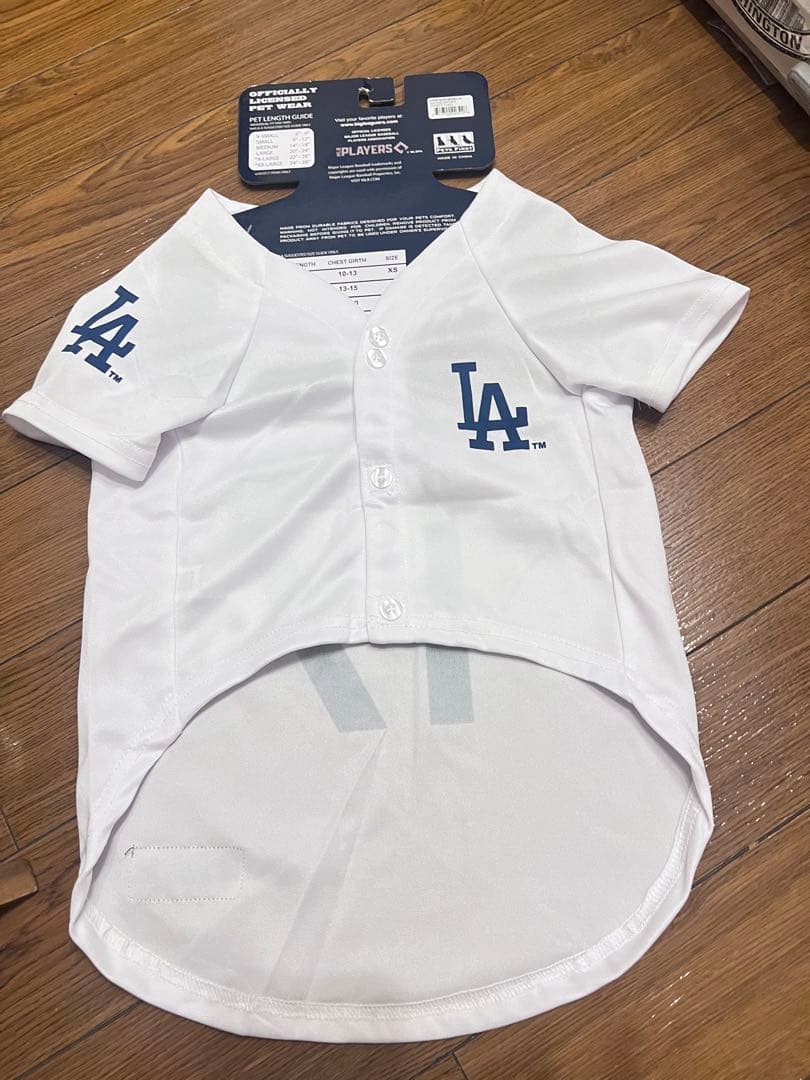 MLB公式　Lサイズ　ドジャース大谷翔平　ワンちゃん用Tシャツ レプリカ