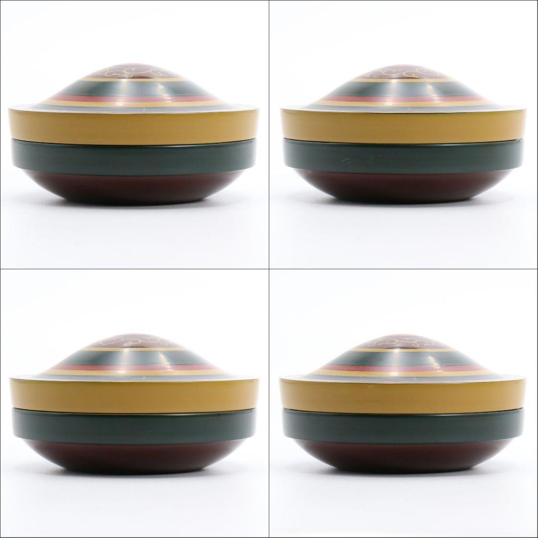 中嶋宗峰作 独楽香合 茶道具 共箱　C308　NT2
