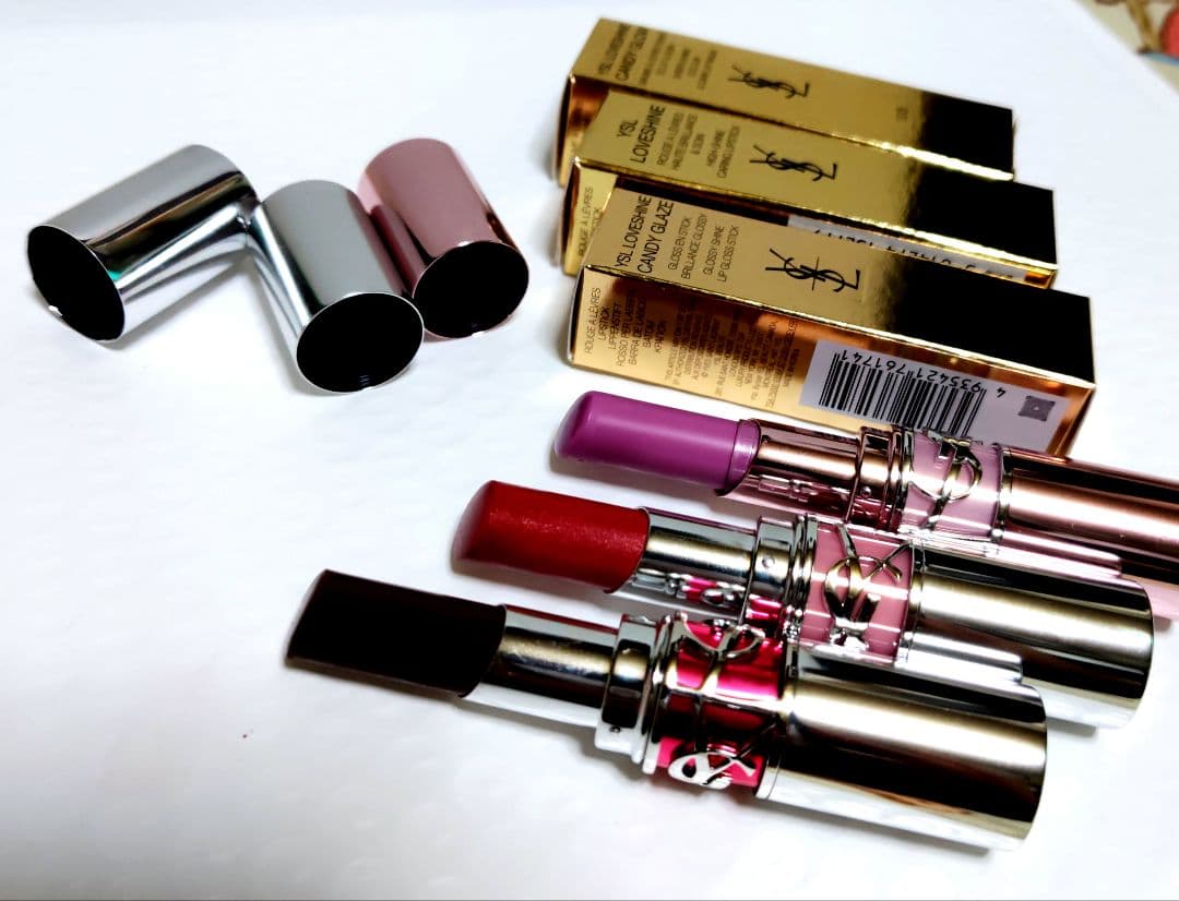 YSL ラブシャイン キャンディグレーズ リップスティック 等3つセット