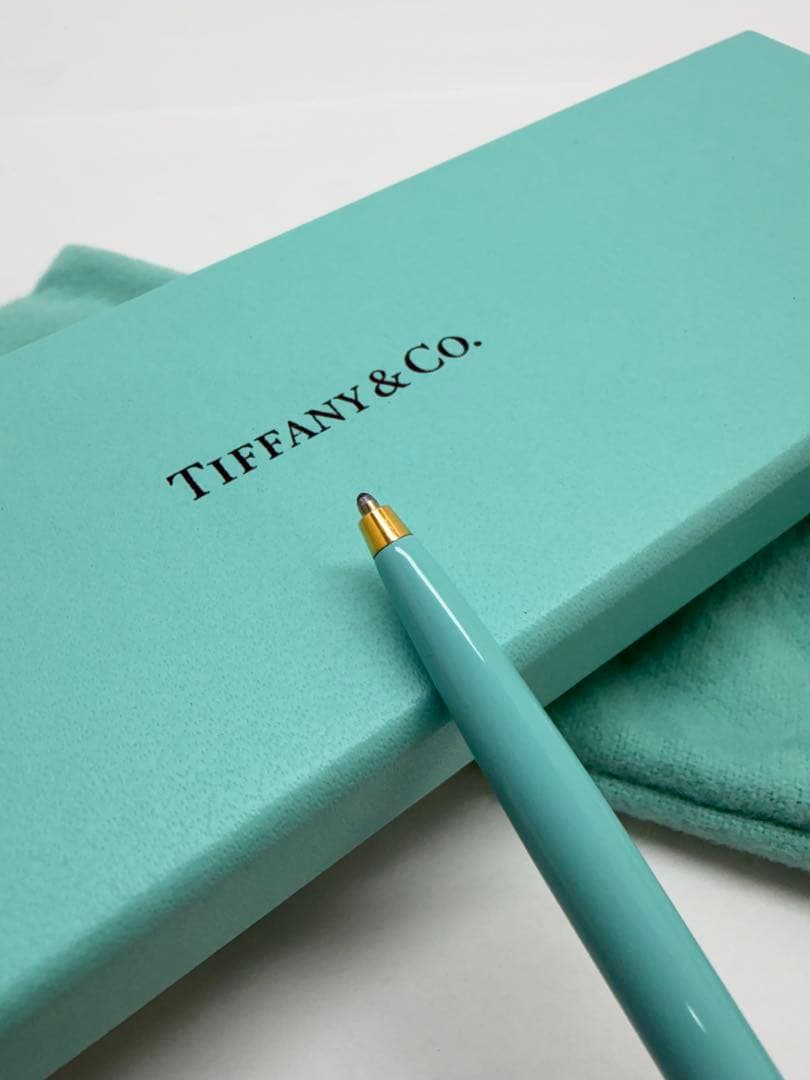 Tiffany & Co.　ボールペン　外観水色　筆記具　ティファニー
