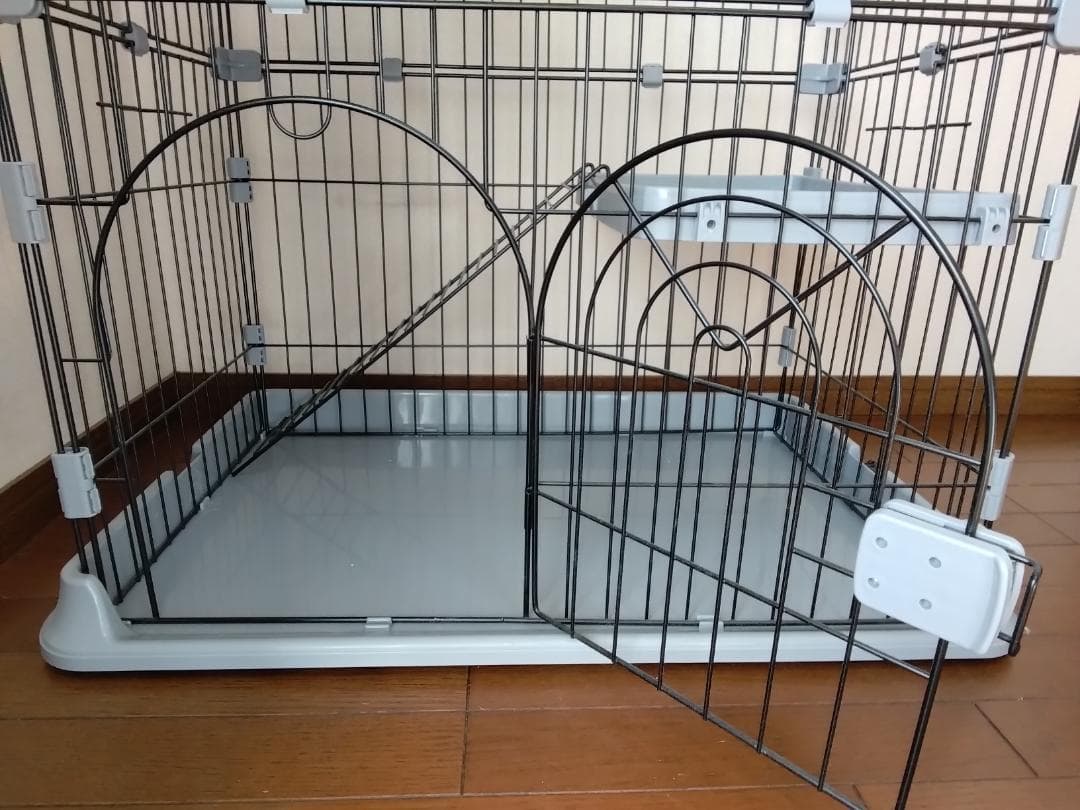 【値下げしました】Athvcht 猫ケージ 猫用ケージ グレー 3段