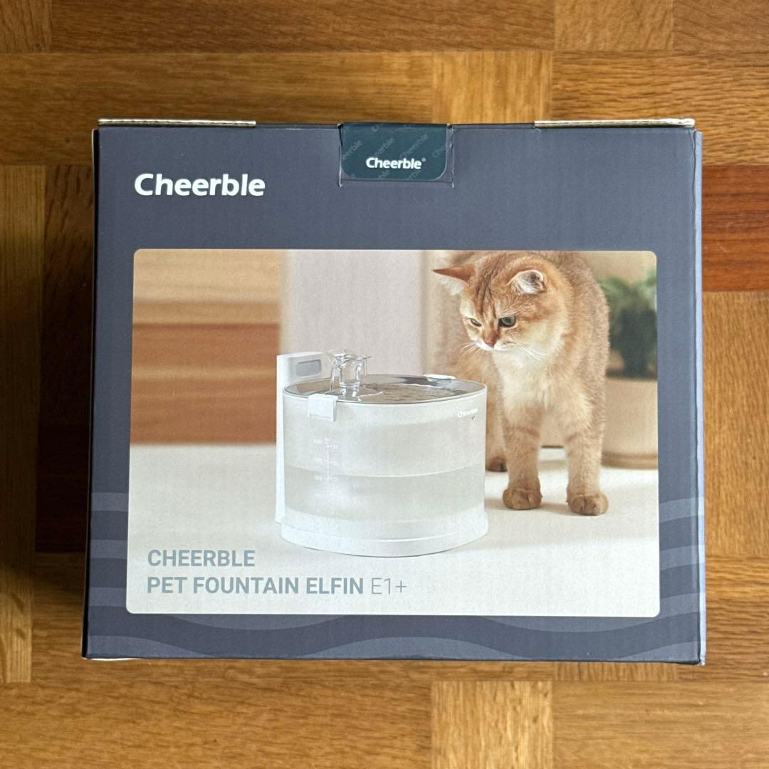 Cheerble 猫 水飲み器 猫給水器 ポンプレス磁力給水 コードレス 2L