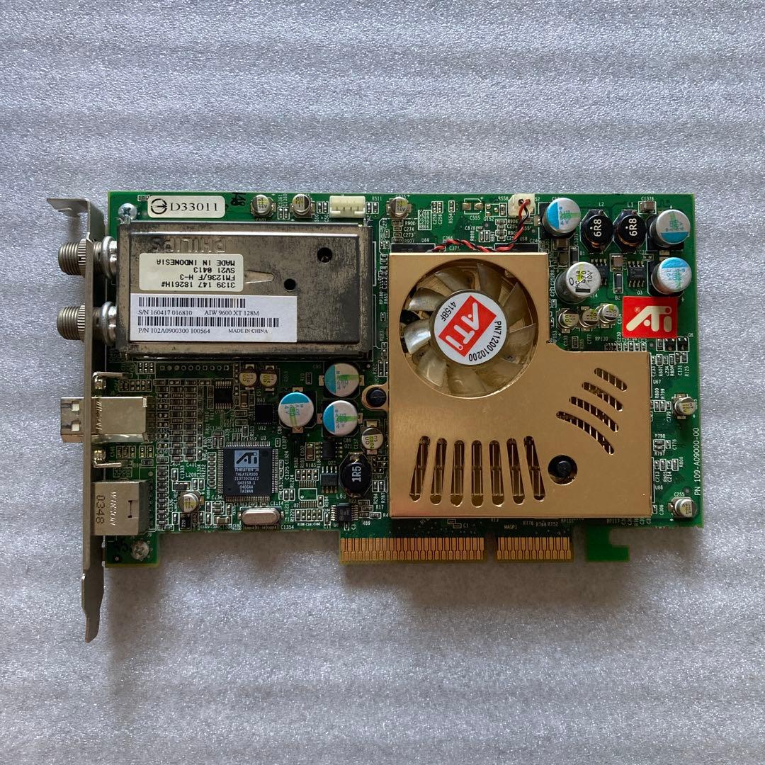 ジャンク 玄人志向 AIW96XT-A128 AGPビデオカード