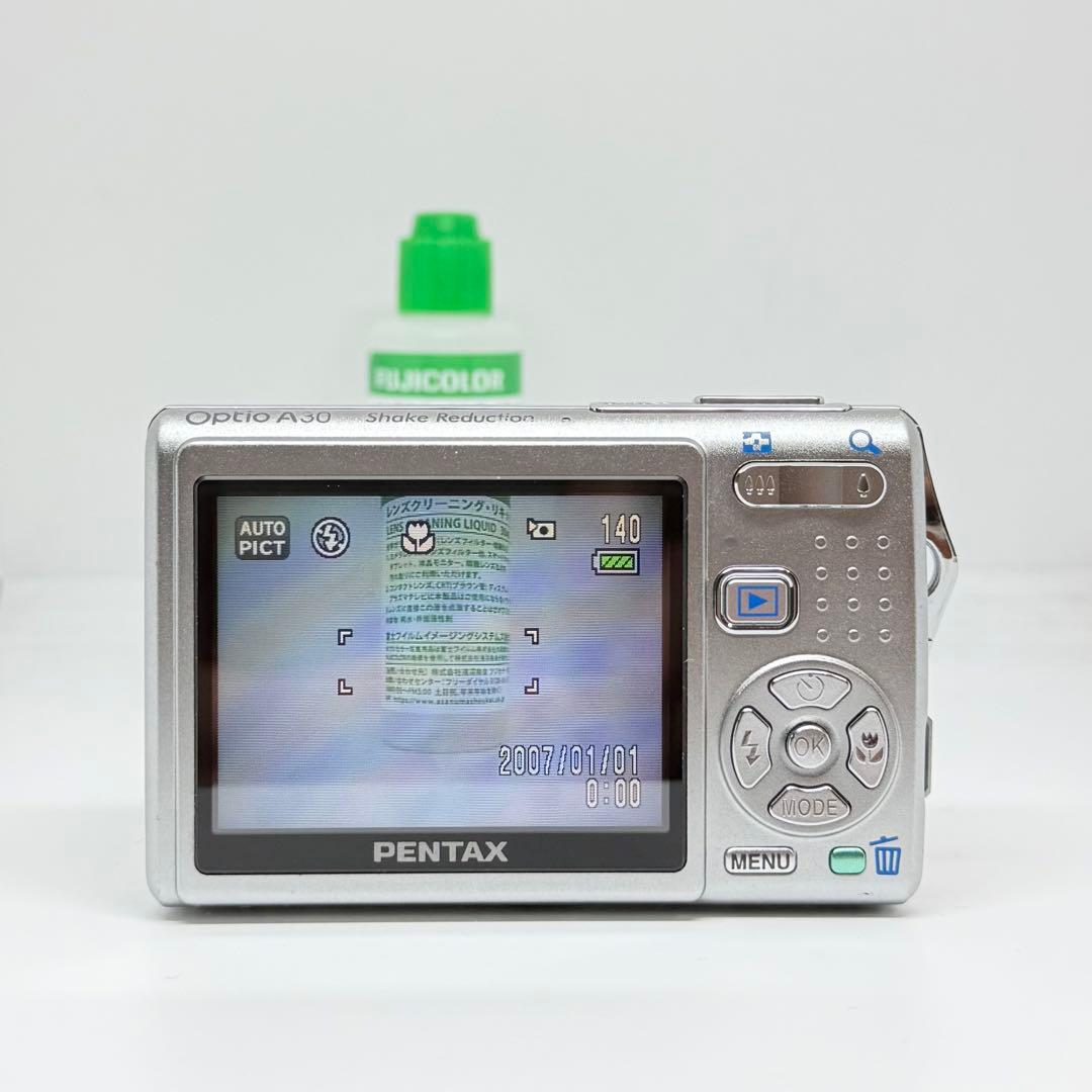 【完動品】PENTAX Optio A30 デジタルカメラ 動作確認済み
