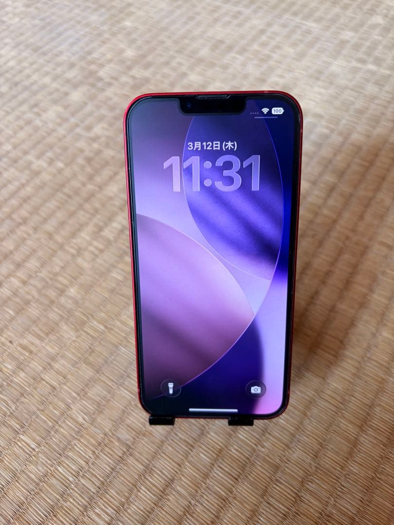 美品　iPhone13 プロダクトレッド　128G SIMロック解除済