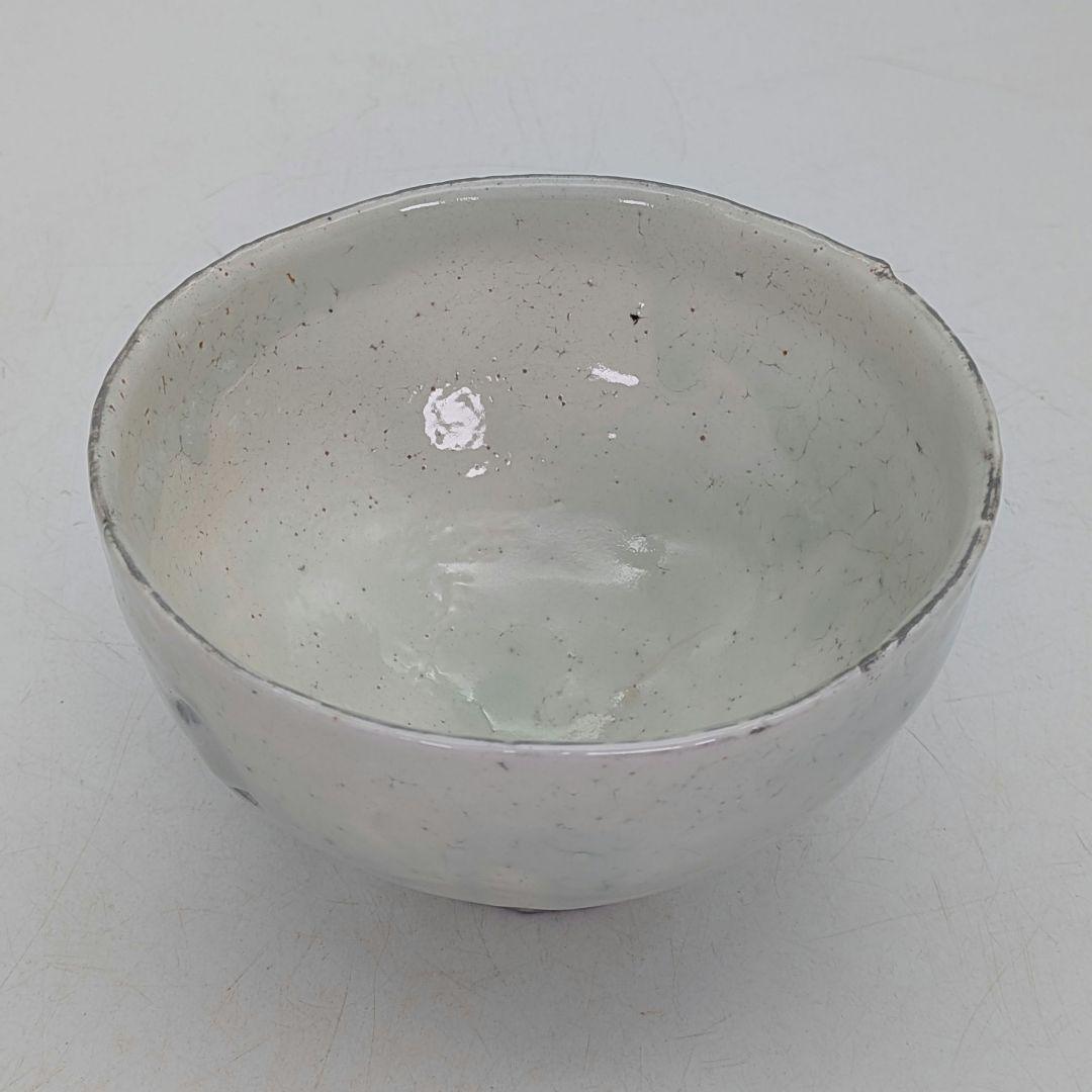 寿康窯 柳楽泰久 粉引手茶盌 共箱合布栞 抹茶碗 抹茶茶碗 茶道具 茶器 食器