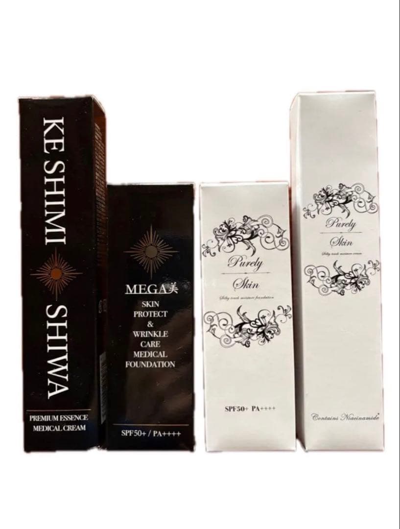 KESHIMI SHIWA/MEGA美/PurelySkin製品の医薬部外品4点