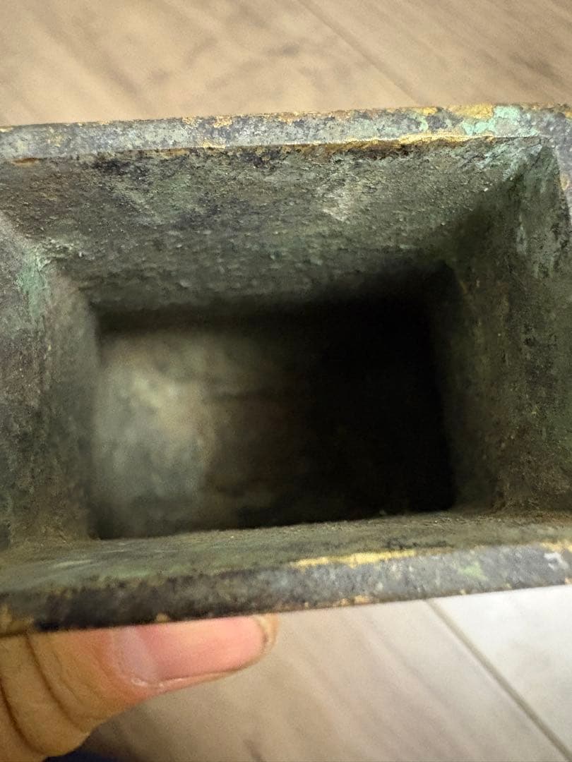 古董 花瓶 古銅製