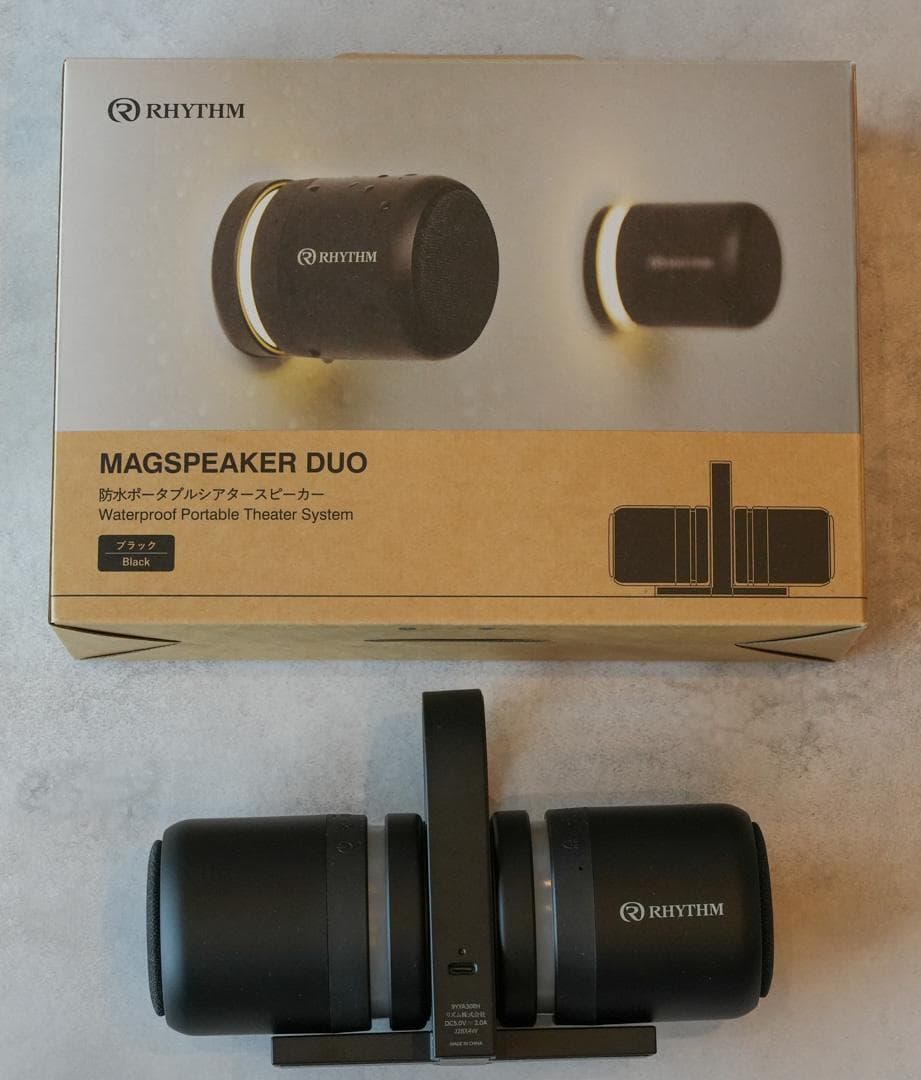 リズム　MAGSPEAKER DUO　ワイヤレスBluetooth防水スピーカー