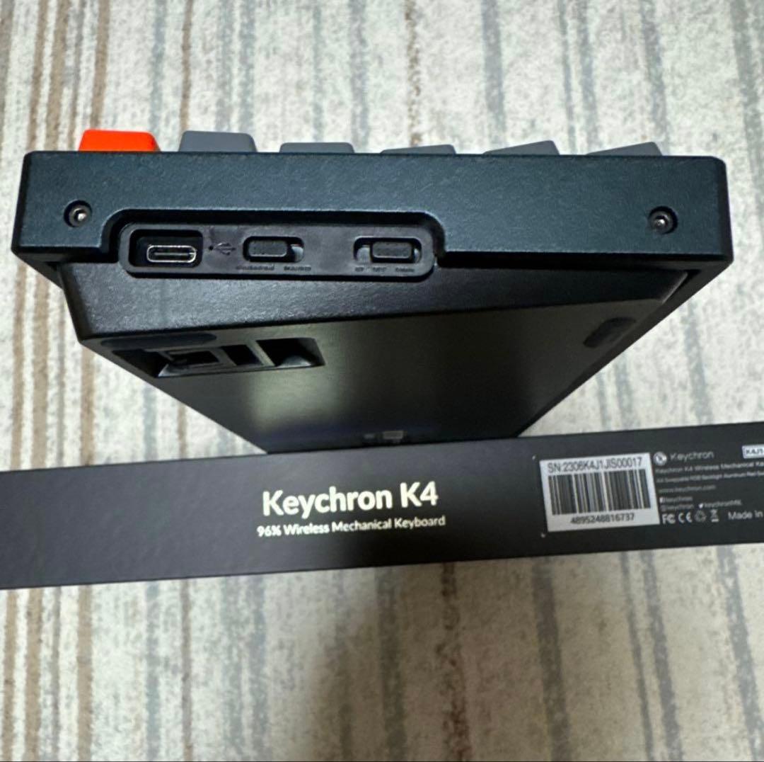 Keychron K4(V2)メカニカルキーボードRGB赤軸
