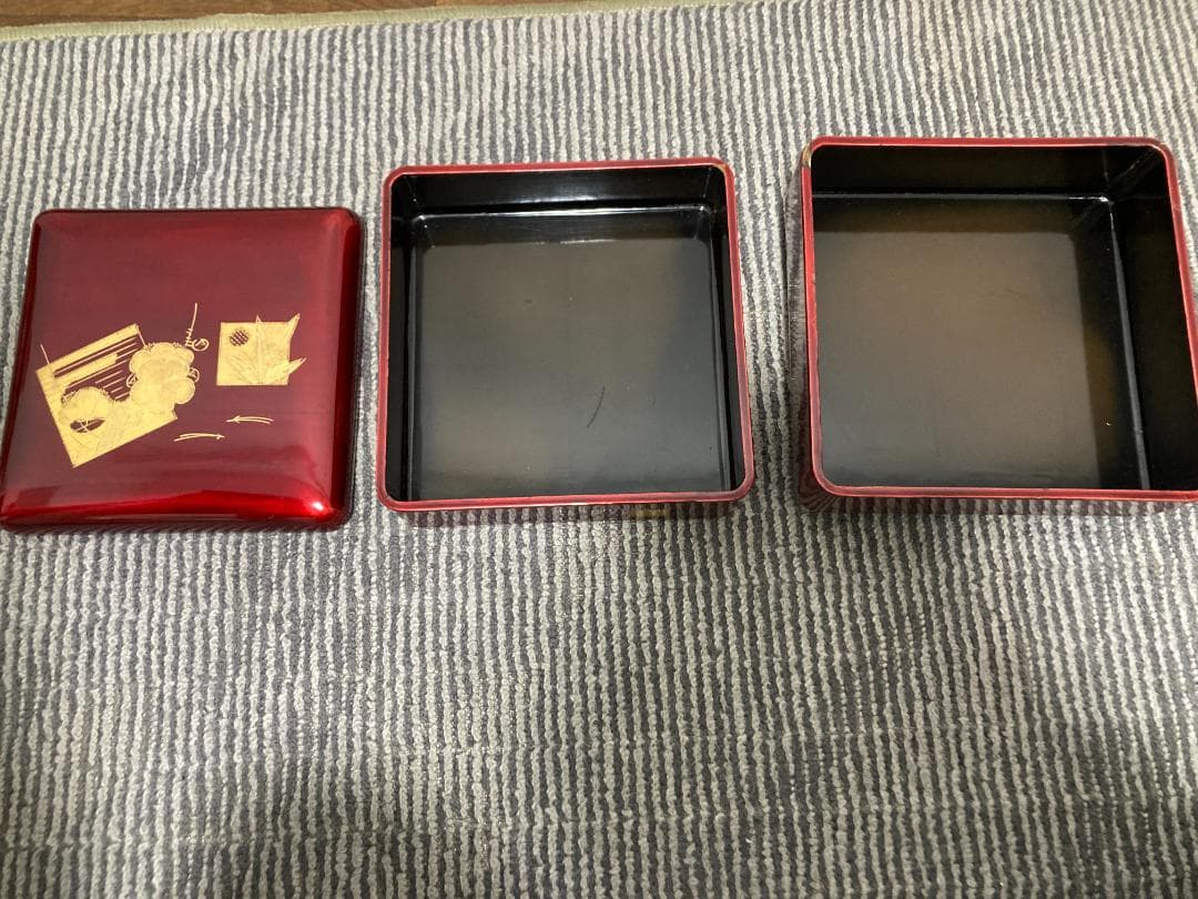 崎陽軒　重箱　漆塗り