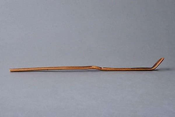 k303 【期間限定値下】茶道具　竹高斎作　瑞泉寺　須賀玄道　『銘　霜柱』茶杓
