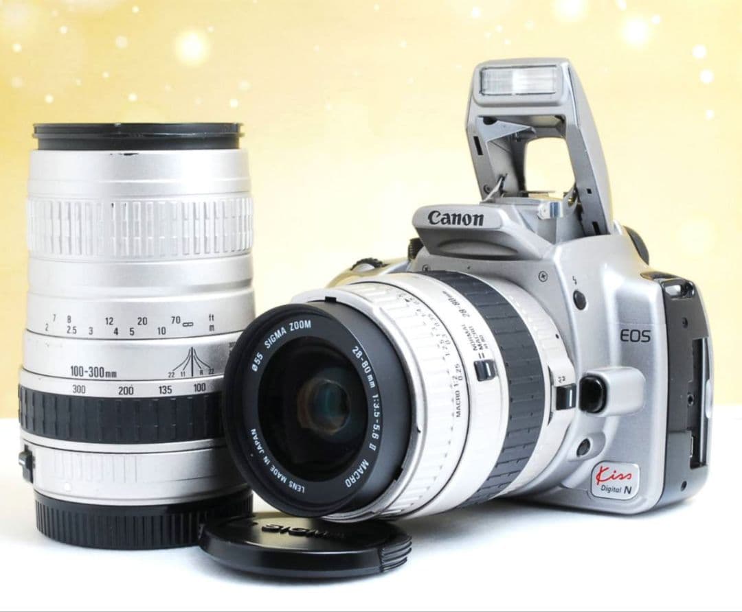 じじ様　CANON　EOS　Kiss　N ダブルレンズ　初心者⚡️一眼レフ