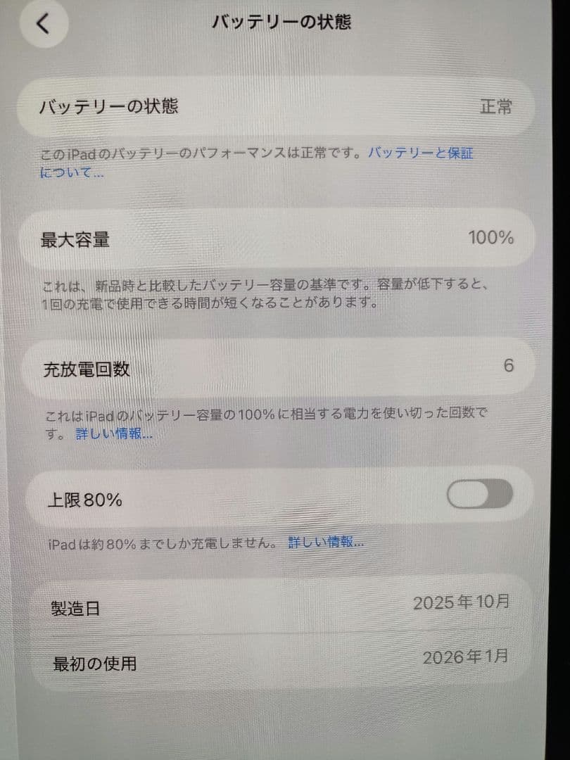 【極美品】iPad Pro 11インチ (M5) 256GB Wi-Fiモデル