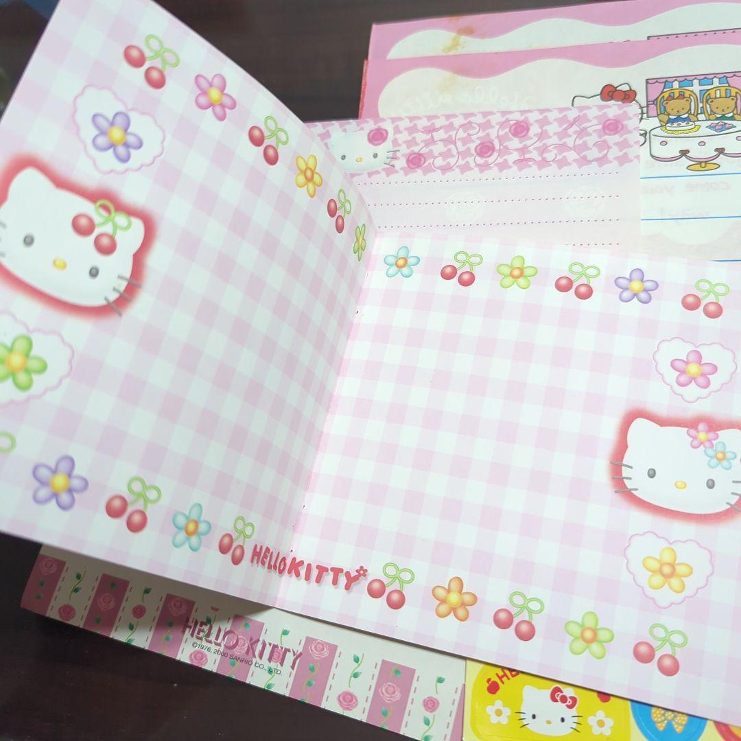 平成レトロ　ハローキティ　メモ帳　便箋　中古品