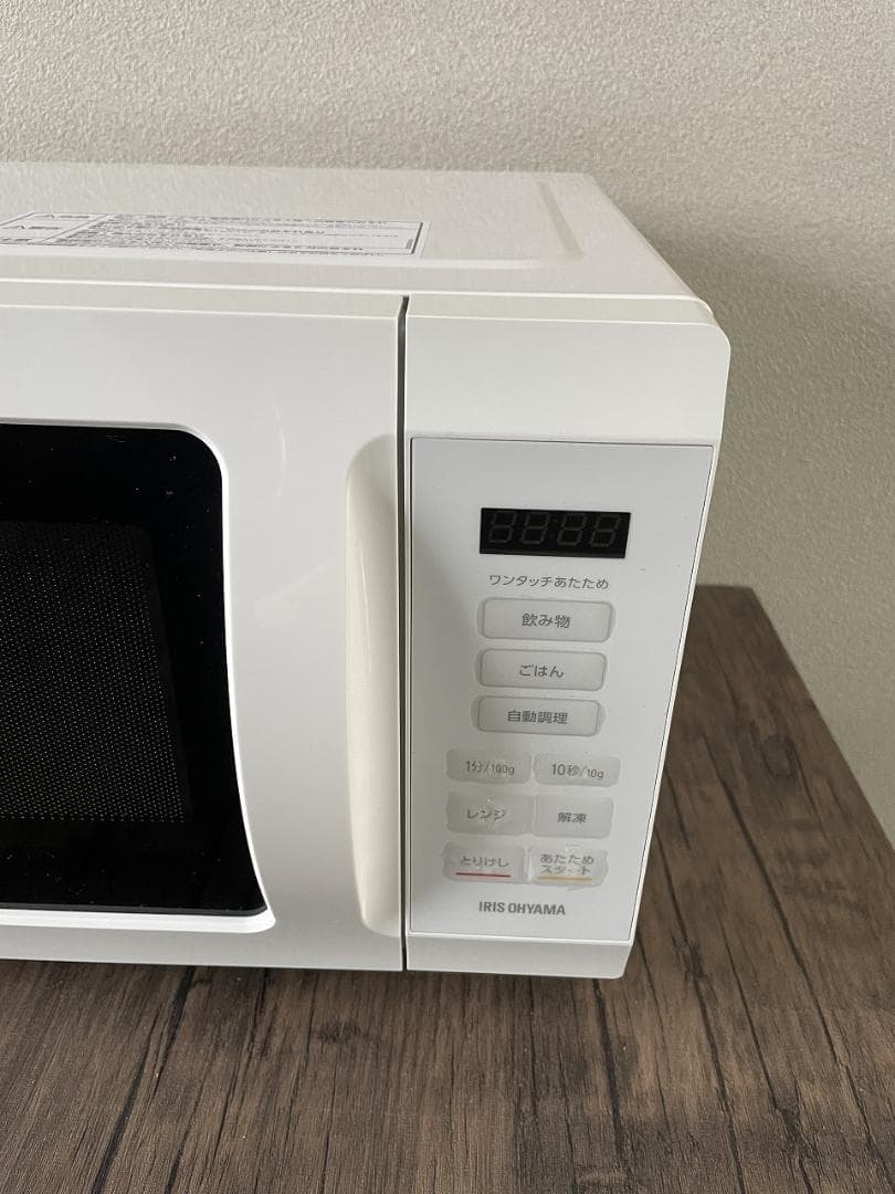 【美品】アイリスオオヤマ　単機能電子レンジ　KMB-F186-W　2023年製