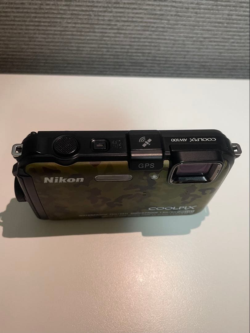 【動作品】Nikon COOLPIX AW100 防水デジカメ　迷彩