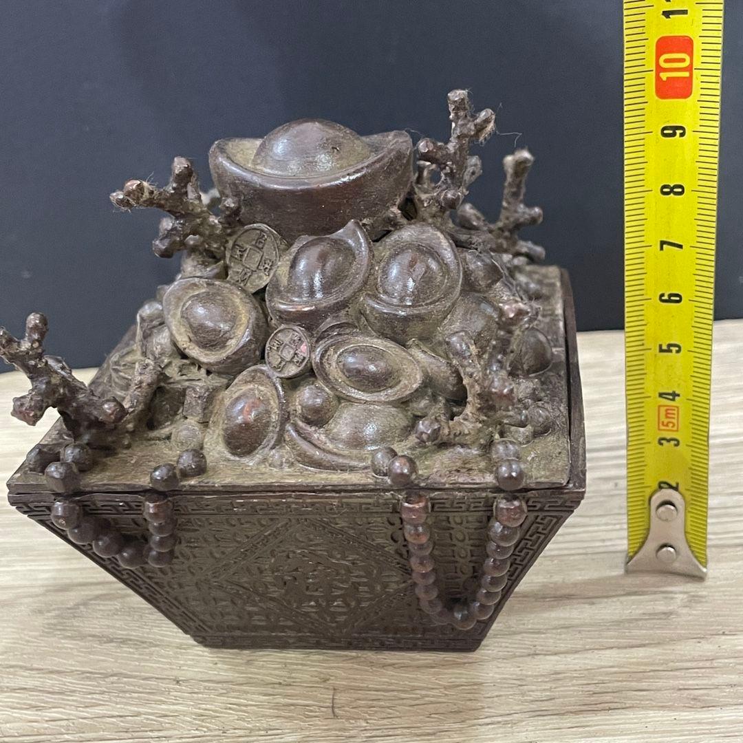 銅製 香炉 元宝開蓋招財進宝香炉 香道具 茶道香炉 仏堂香炉 装飾品 置物