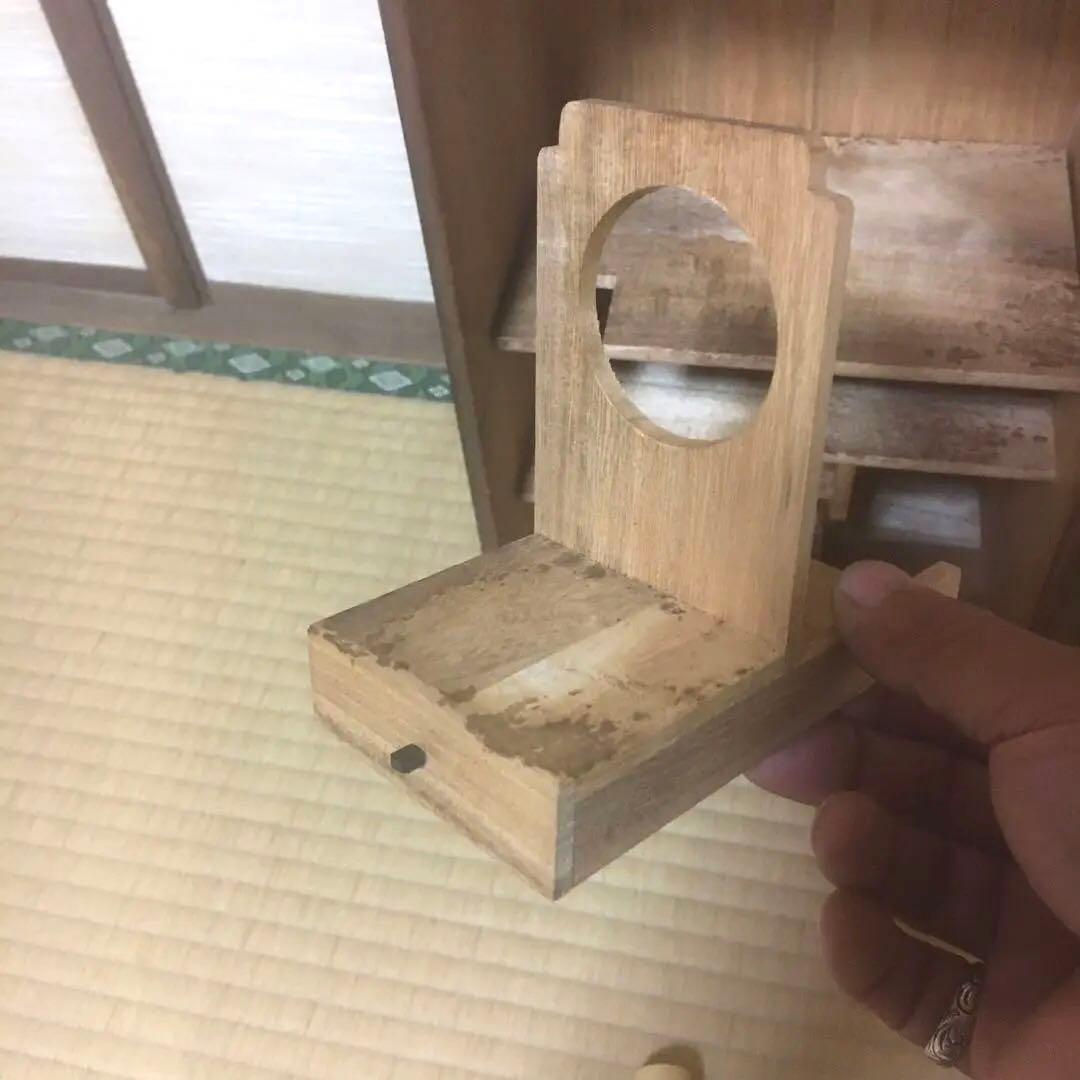 茶道具　桐　短冊箱　アンティーク　シャビー 木箱　茶道具一式収納箱