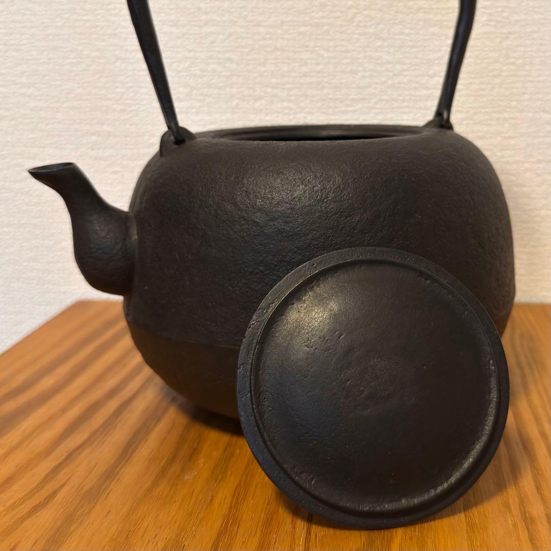 【超入手困難品】 南部鉄瓶 釜定 柚子肌 ✴︎ 2度使用のみ ほぼ新品