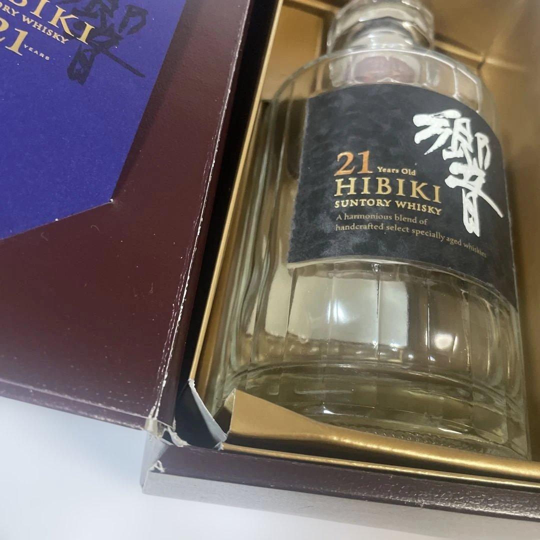 HIBIKI 21年 サントリーウイスキー 700ml 響　箱入り空瓶 小冊子付