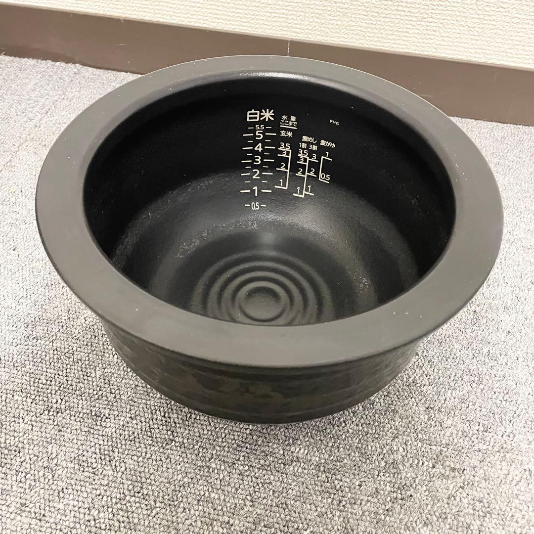 【2021年製】タイガー土鍋圧力IH炊飯器 5.5合 JPH-G100ブラックF