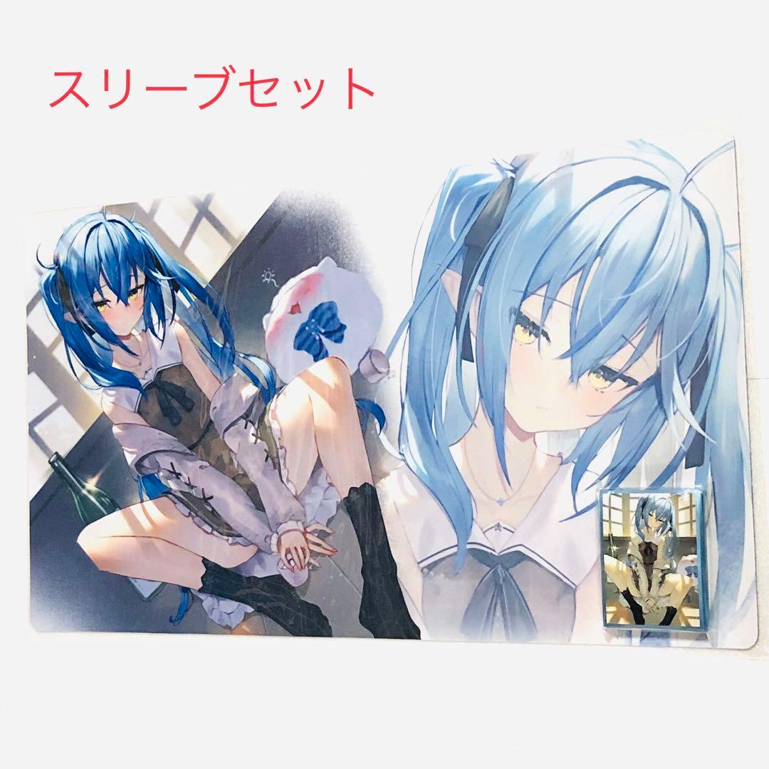 ホロライブ 雪花ラミィ ツインテラミィ スリーブ プレイマット 白詰草