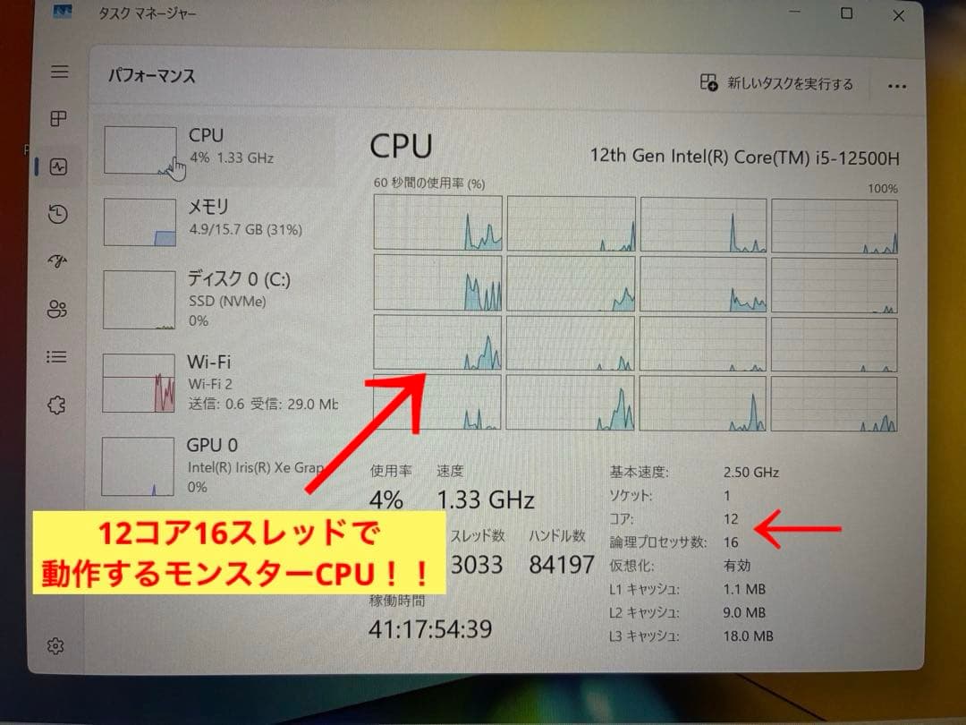 asus vivobook x1403Z 高性能12th i5Hモデル