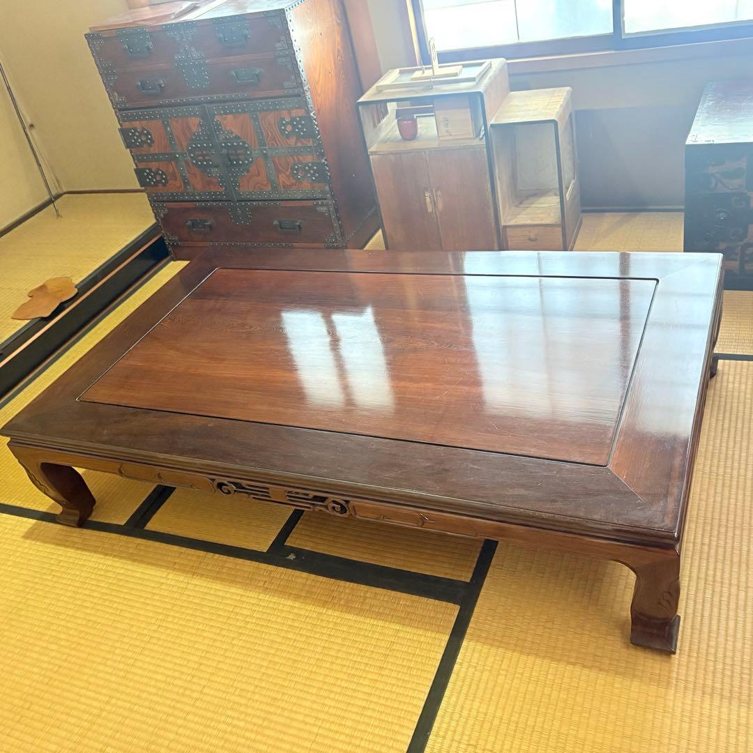 木製　昭和ローテーブル ブラウン