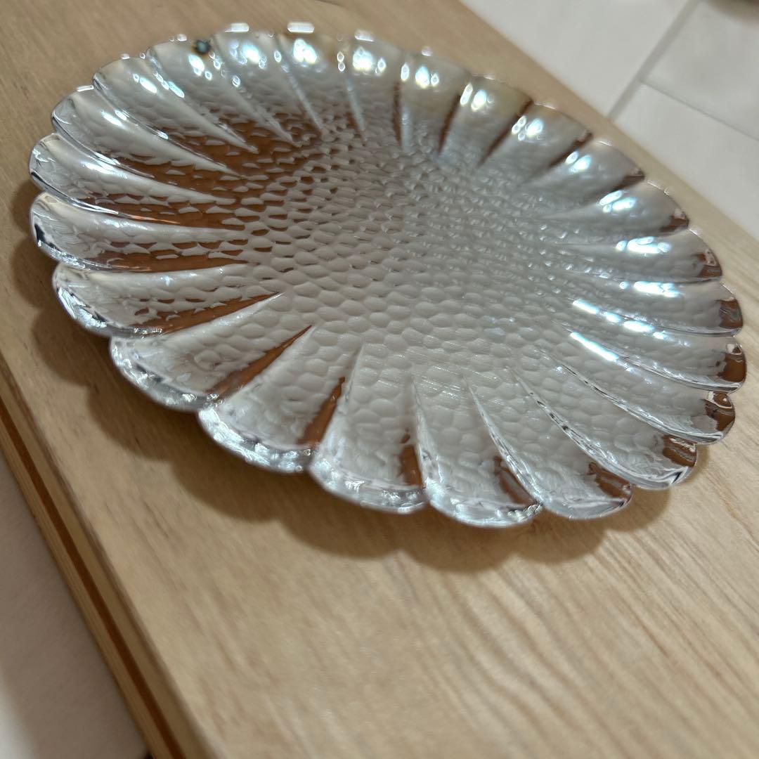 新品◆①喜久彫　銘々皿　銀　WAKO アンティーク食器　ヴィンテージ