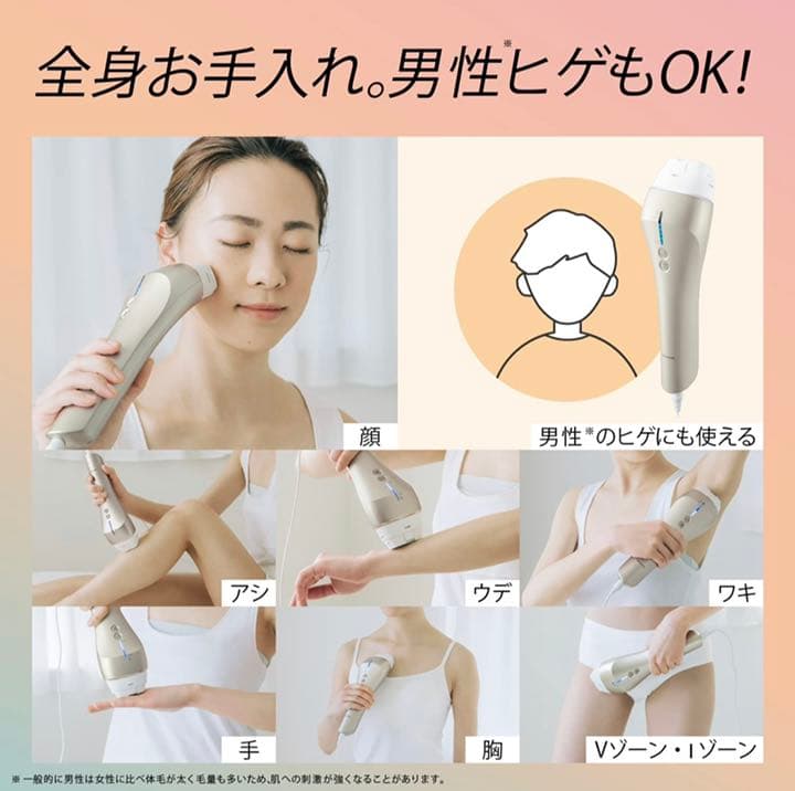 パナソニック 光美容器 光エステ ボディ&フェイス用 ES-WP97-N