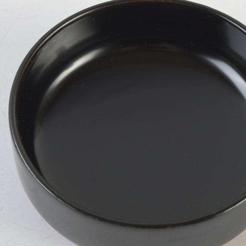 茶道具　坪田春彦作　日の出　松食鶴蒔絵　中棗　共箱　V　A62