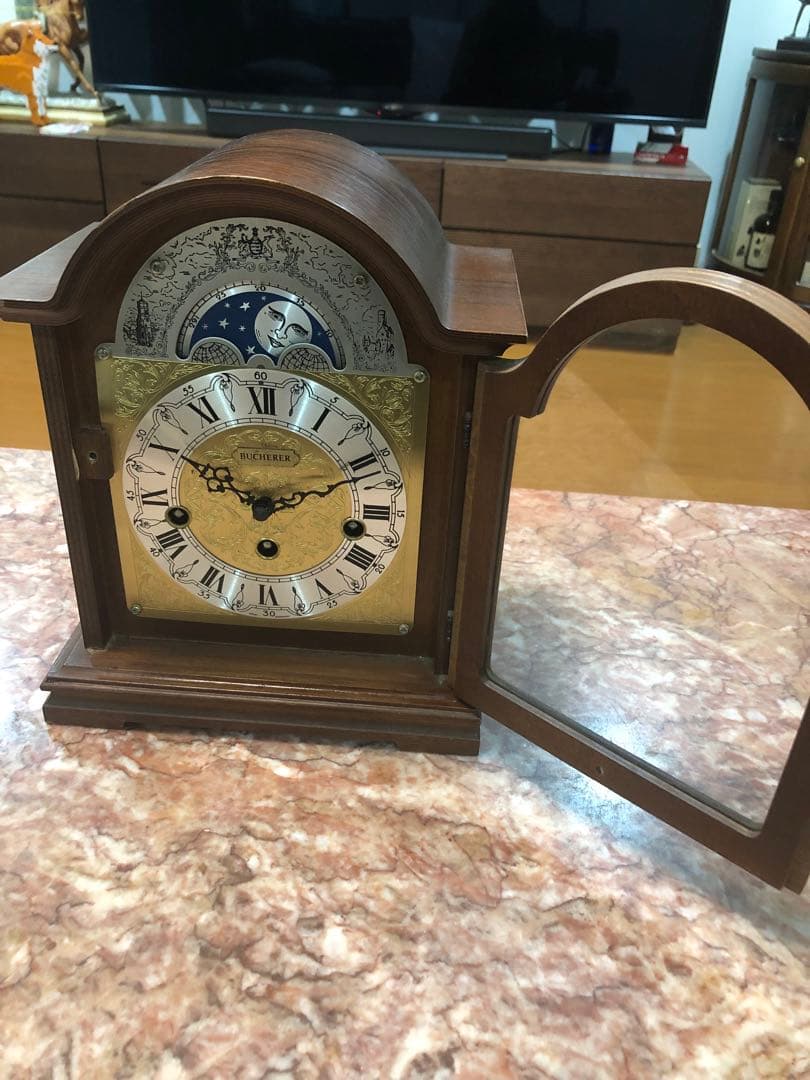ロレックス総代理店　ブヘラ BUCHERER ゼンマイ　機械式置時計　西ドイツ製