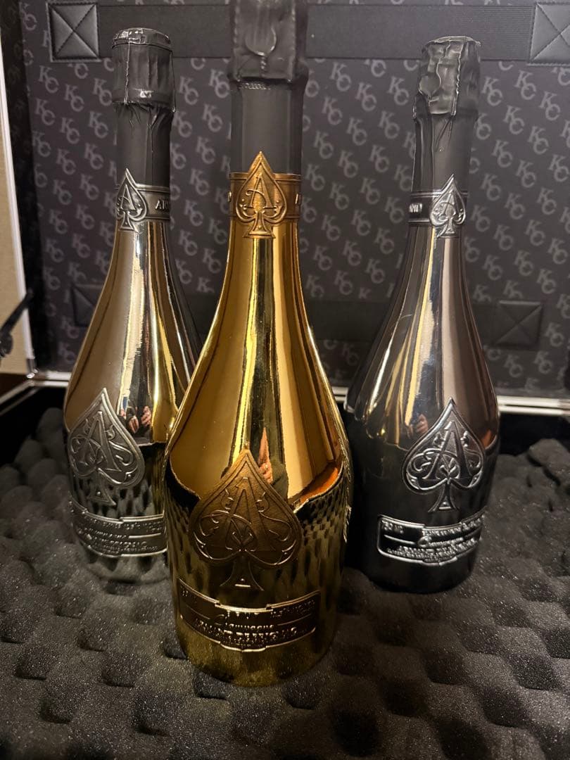 アルマンドArmand de Brignac 未開封　３本　ダミーボトル