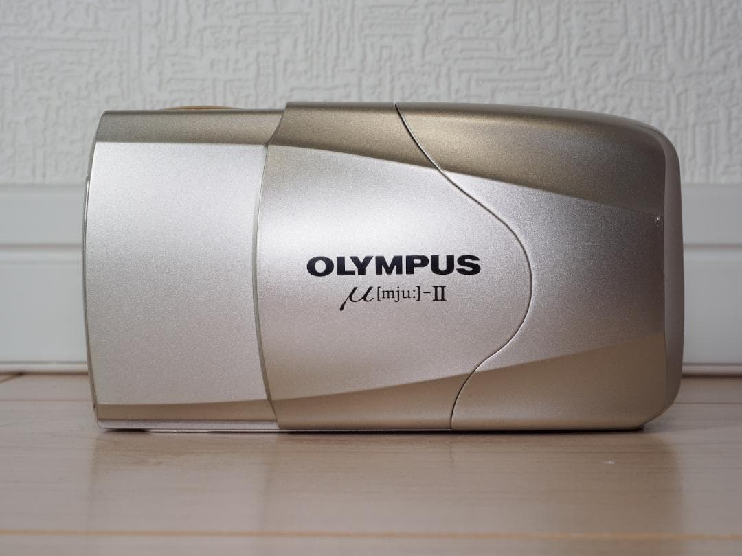 極美品 完動品 OLYMPUS mju II シルバー ファインダー腐食なし
