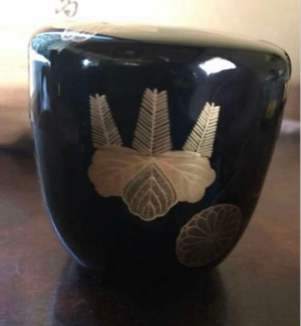 美品　茶道具　蒔絵　茶入れ　桂作　茶器　共箱付き