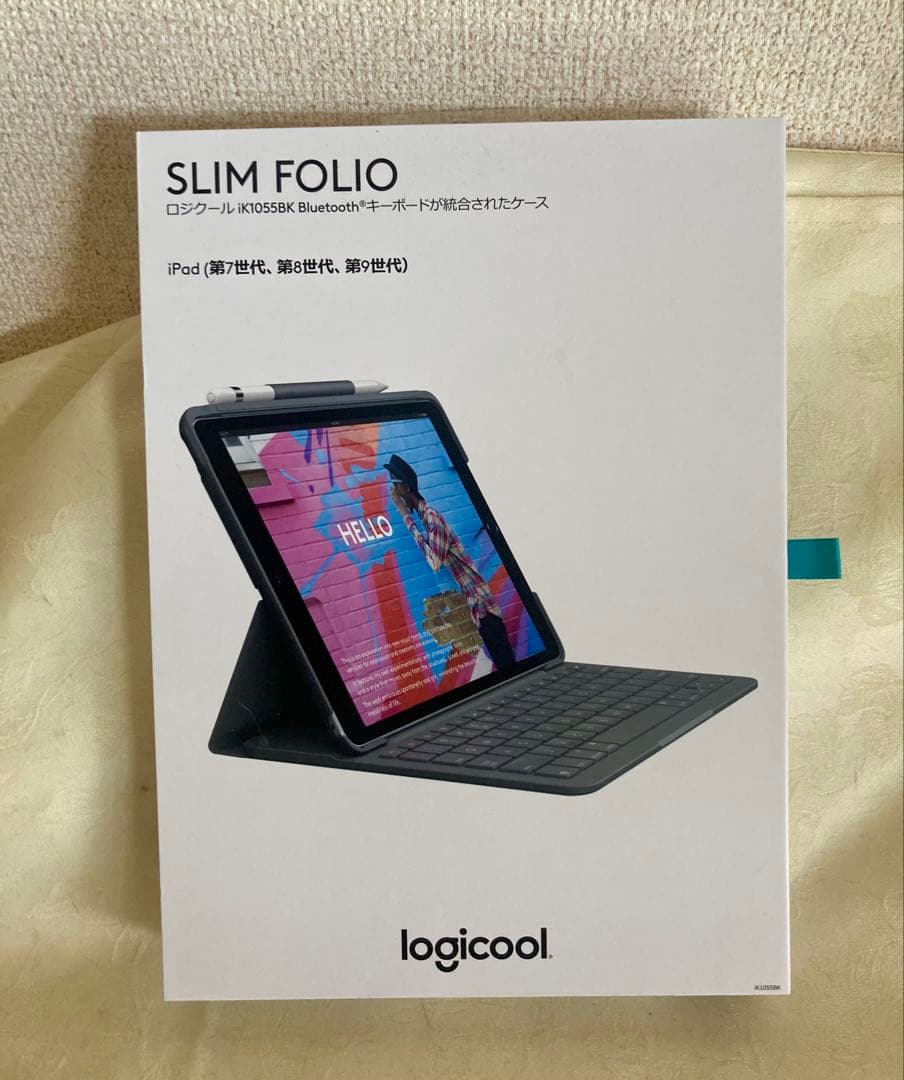 値下げ！logicool SLIM FOLIO iPadケース 第7第8第9世代