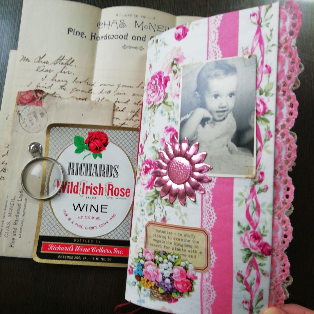 flower pinkジャンクジャーナル　雑記帳　お花とヴィンテージ