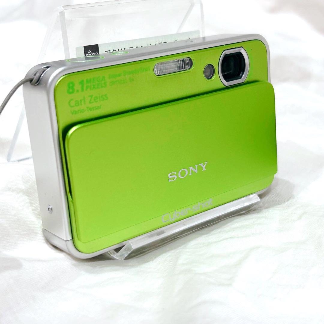 希少カラー 動作確認 SONY Cybershot DSC-T2 ライムグリーン