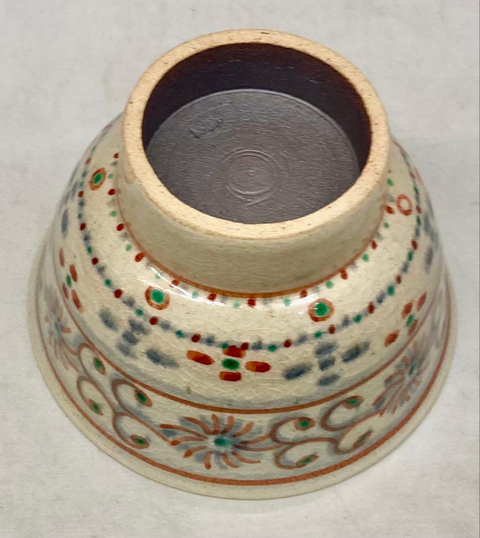 B584b「紅安南 茶盌」八幡窯　堀野証嗣作　共箱　三重　師-辻光典　茶道具