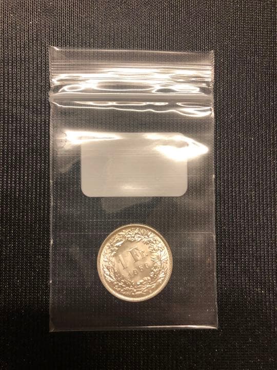 スイス連邦  １フラン銀貨  ヘルベティア立像  １９５９