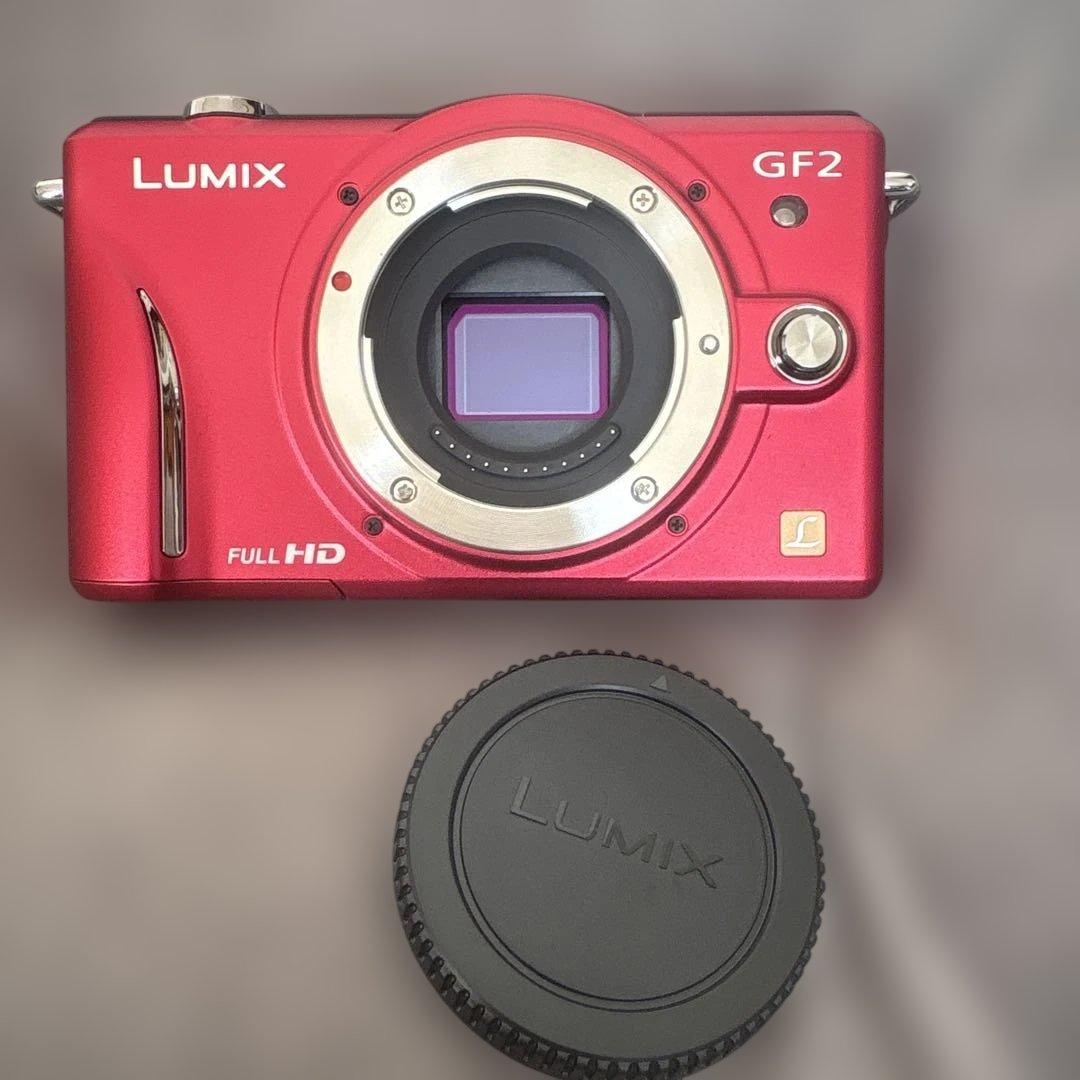 Panasonic DMC-GF2 レッド コンパクトデジタルカメラ美品