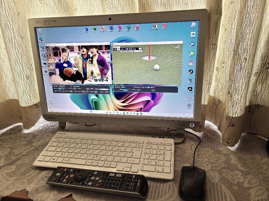 東芝TVPC BSCS地上波 i7 HDD4TB 16GB W11Pro25H2