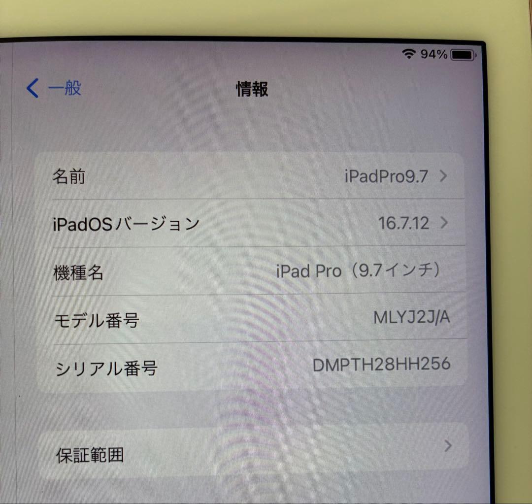 iPadPro9.7インチ　Celluar+Wifiモデル