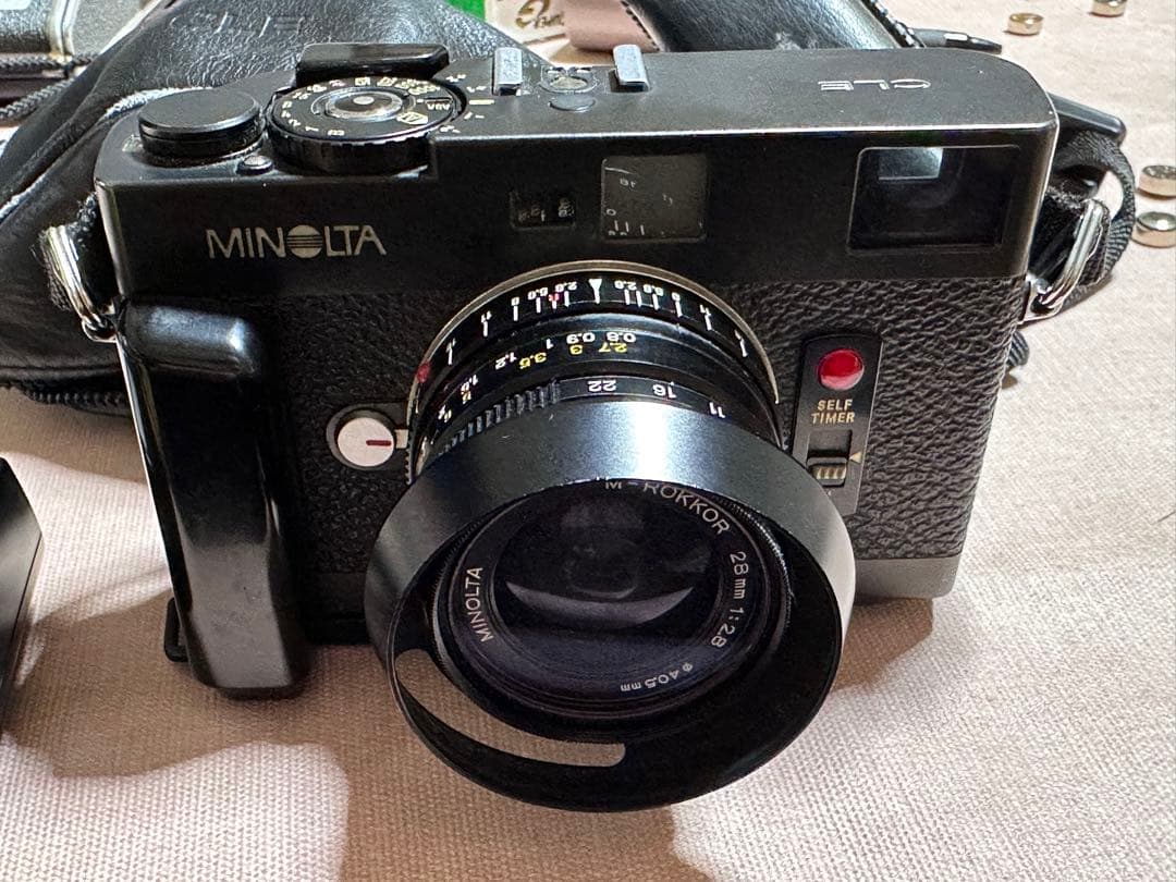 MINOLTA CLE フィルムカメラ ストロボ レンズ セット